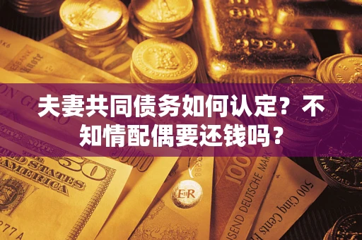 北京夫妻共同债务如何认定？不知情配偶要还钱吗？